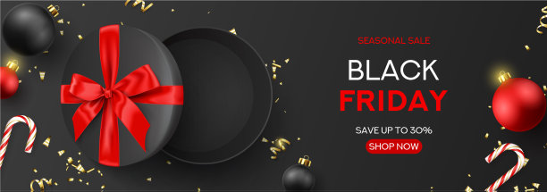 黑色星期五促销横幅模板图片下载
