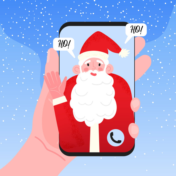 给圣诞老人打电话，圣诞快乐图片下载
