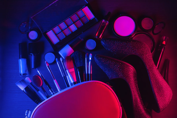 化妆品配件。图片下载