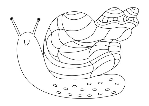 蜗牛彩色书图片下载