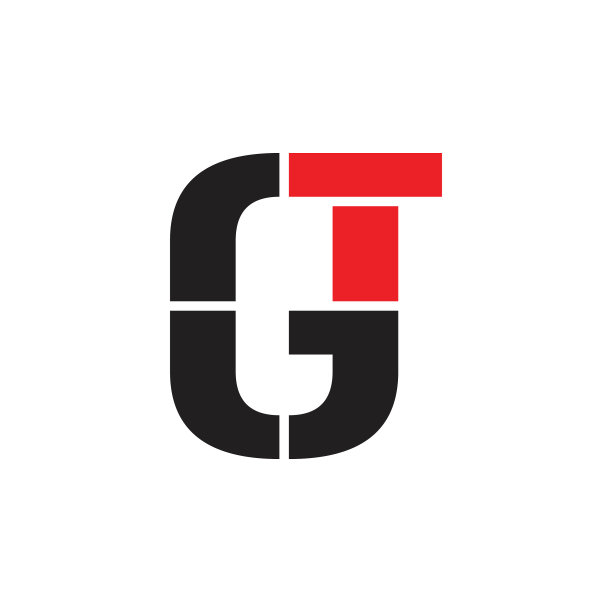 字母gt圆形几何标志图片下载