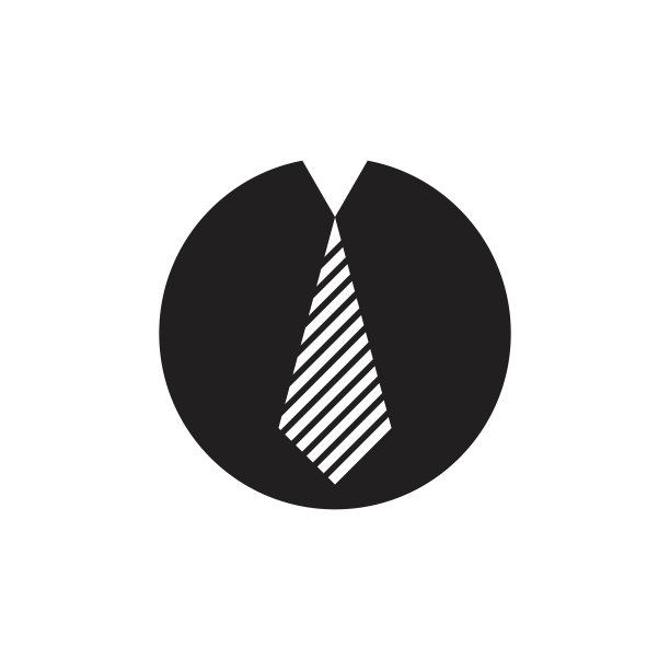 字母领带领口商人标志标志图片下载