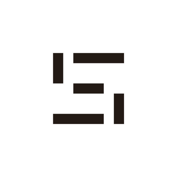 抽象字母S数字符号几何线条图片下载