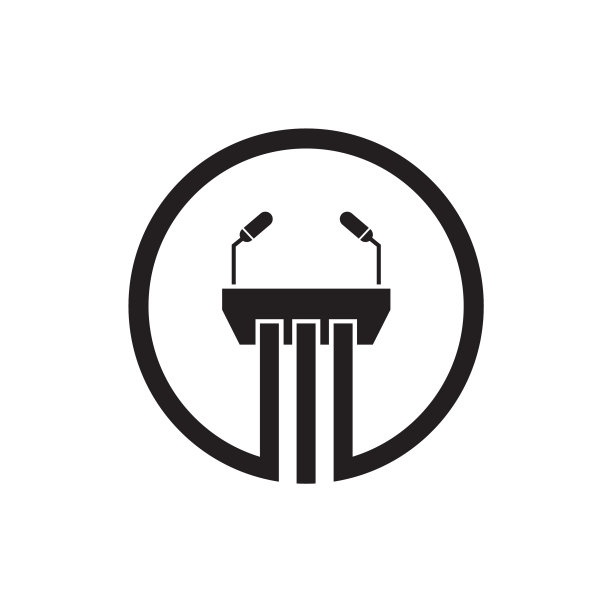 领奖台、讲坛图标、标志设计模板图片下载