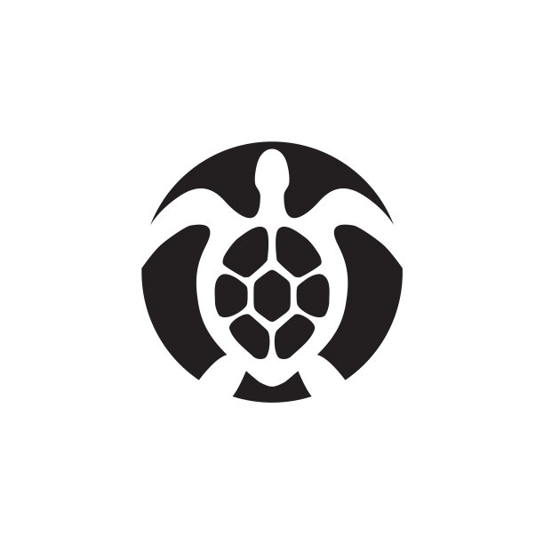 海龟动物标志设计模板图片下载
