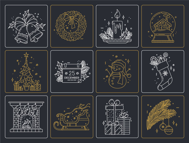 可爱的手绘图标图片下载