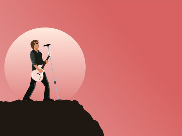 音乐家会弹吉他，还会唱歌图片下载