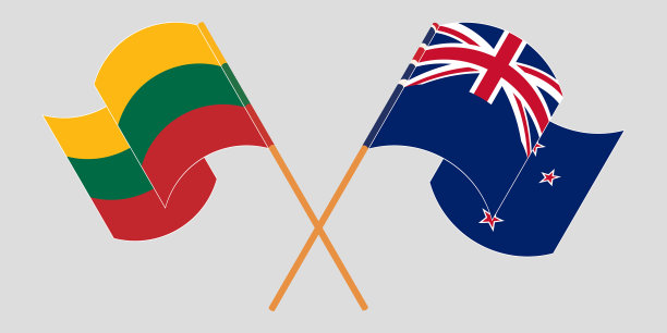 交叉挥舞着新西兰和图片下载