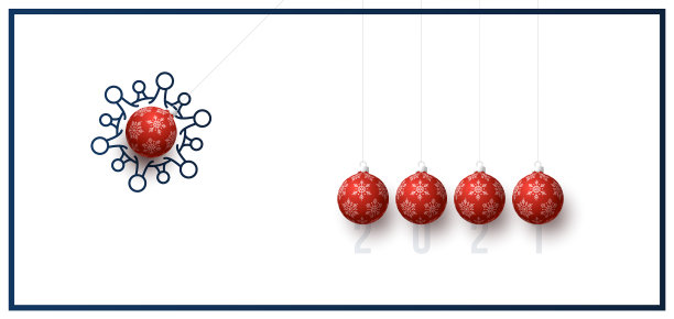 新年贺卡灵感来源于钟摆球图片下载