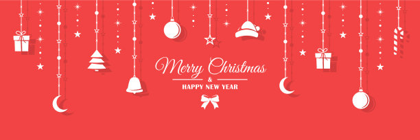 白色的圣诞小雕像挂在绳子上图片下载