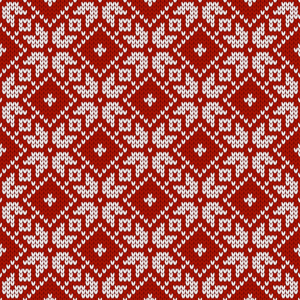 冬天的节日装饰用雪花无缝衔接图片下载