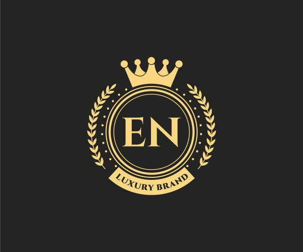 En首字母黄金书法女性图片下载