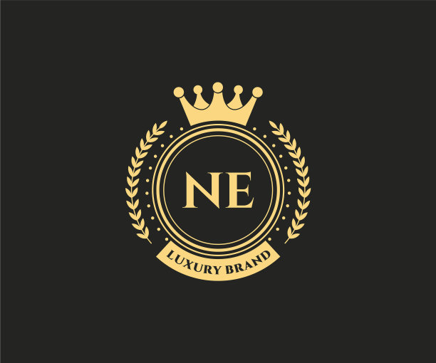 Ne首字母黄金书法女性图片下载