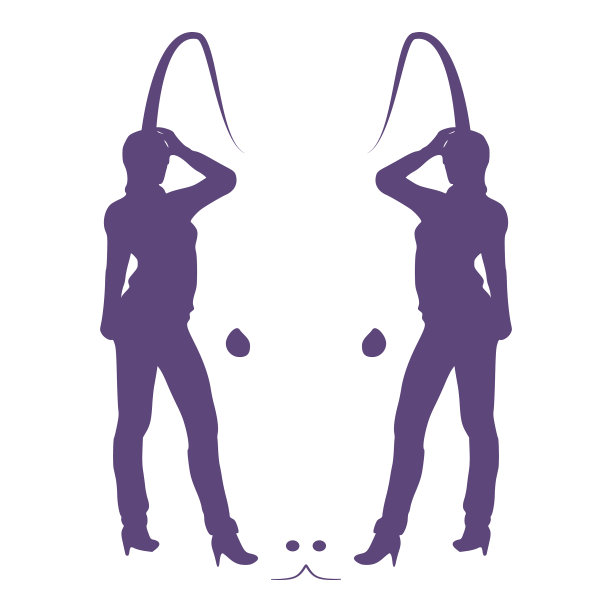 轮廓两个女人图片下载