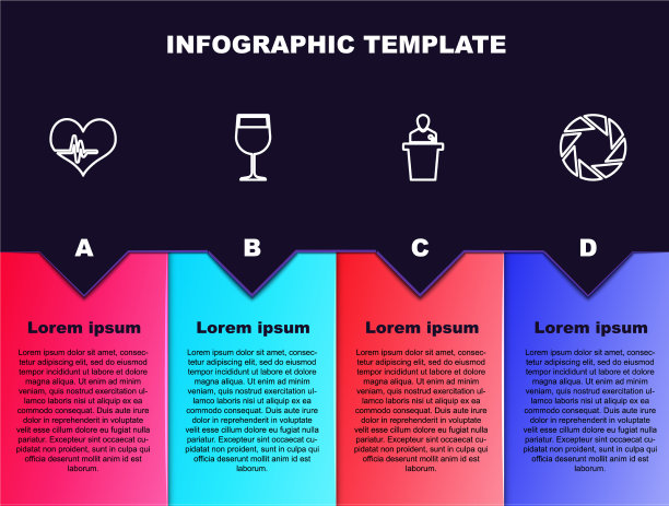 设心率线、酒杯和扬声器图片下载