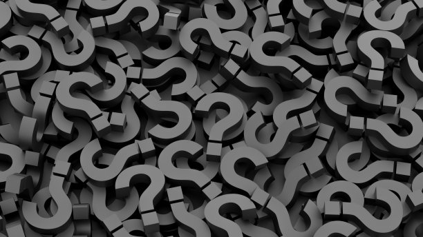 无限黑问号背景，FAQ概念图片下载