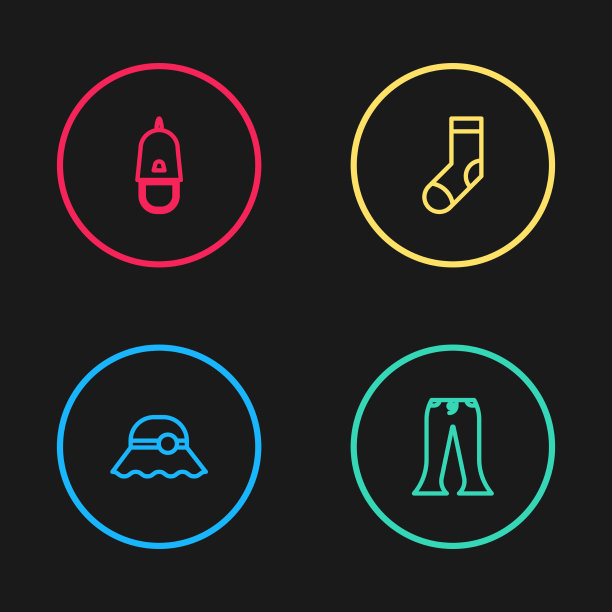 定线优雅的女士帽子长裤袜子和图片下载