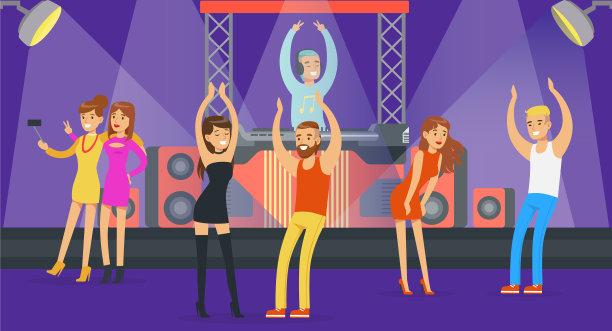 年轻人在夜店跳舞图片下载