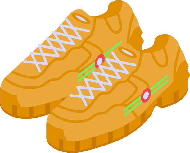 皮革运动鞋图标等距风格图片下载