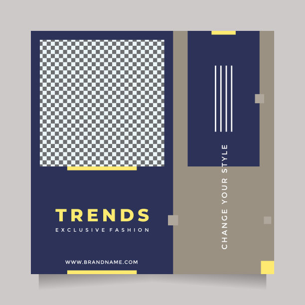 时尚和极简设计的社交媒体帖子图片下载