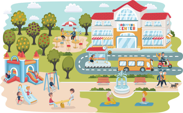 旅游信息图表设计元素海滨度假胜地图片下载