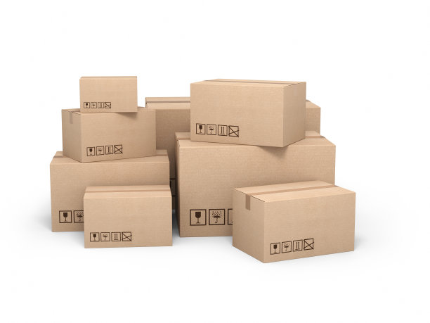 纸板箱库存照片图片下载