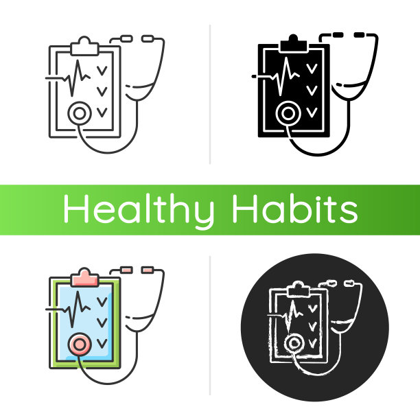 定期健康检查图标图片下载