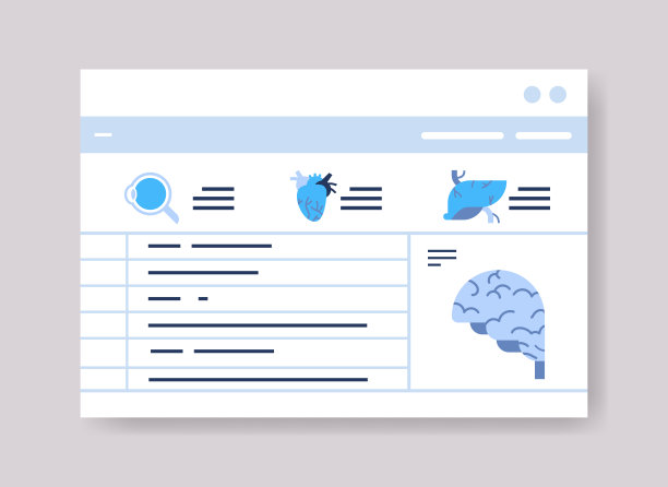 信息图模板的医疗介绍医学保健概念在线网页界面图片下载