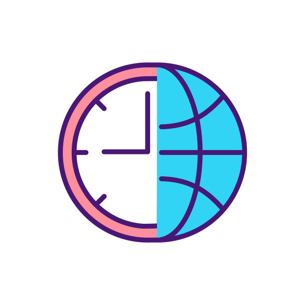 世界时区RGB颜色图标图片下载