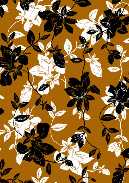 无缝花纹理图案，花效果印花。图片下载