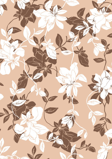 无缝花纹理图案，花效果印花。图片下载
