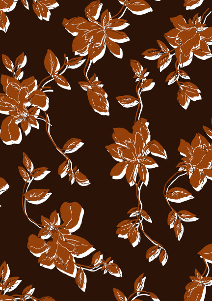 无缝花纹理图案，花效果印花。图片下载