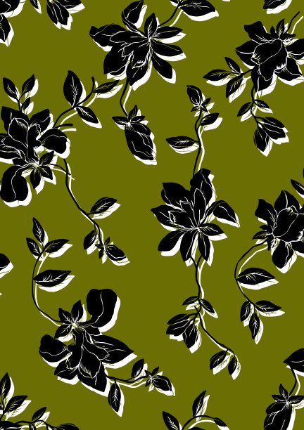 无缝花纹理图案，花效果印花。图片下载