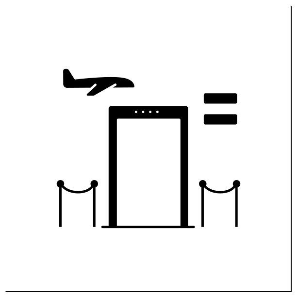 筛查乘客字形图标图片下载