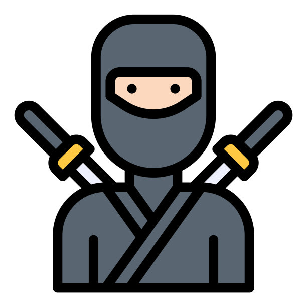 忍者服饰图标万圣节服装派对图片下载