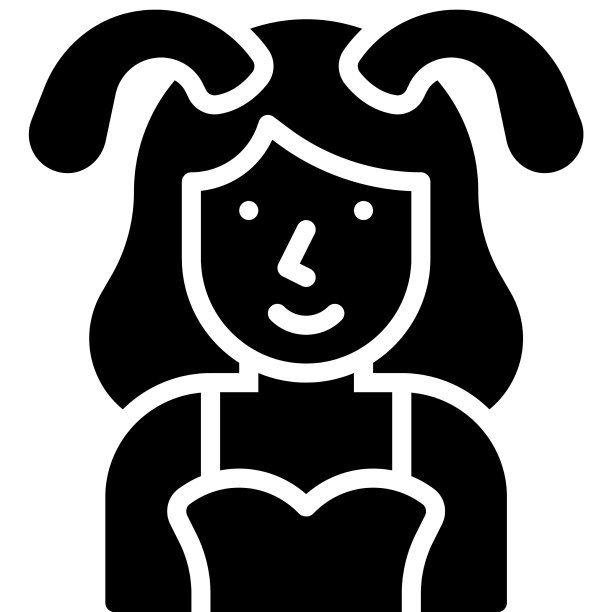 兔女郎服装偶像万圣节化妆派对图片下载