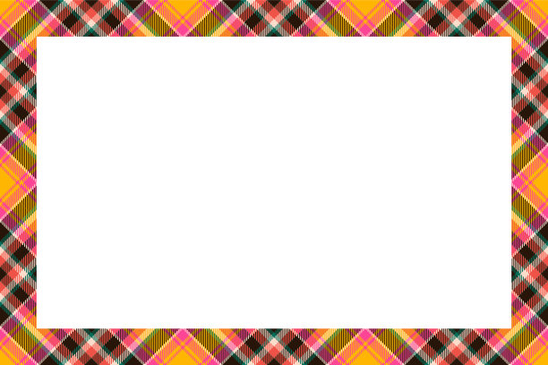 复古框苏格兰边界图案复古图片下载