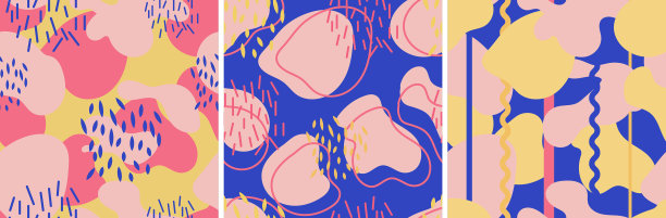 抽象现代背景无缝图案图片下载