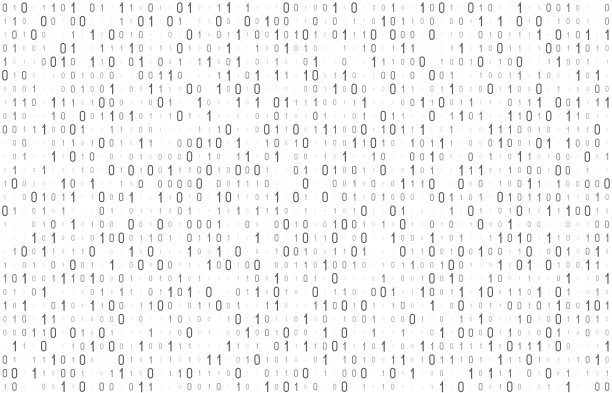 计算机二进制编码无缝模式。矩阵背景与数字1.0。图片下载