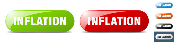 通货膨胀按钮键标志按钮设置图片下载