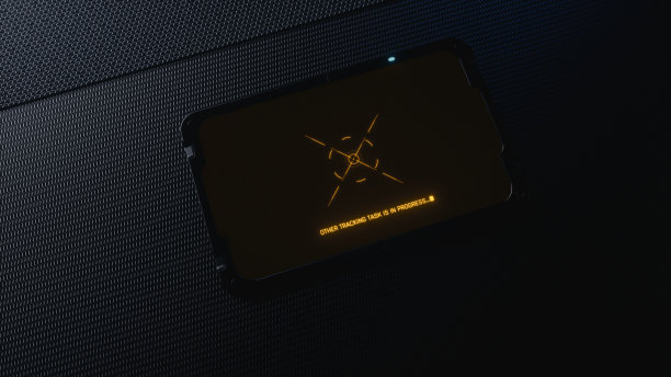 提供跟踪信息的科幻设备，科幻监测设备设计，3d渲染图片下载