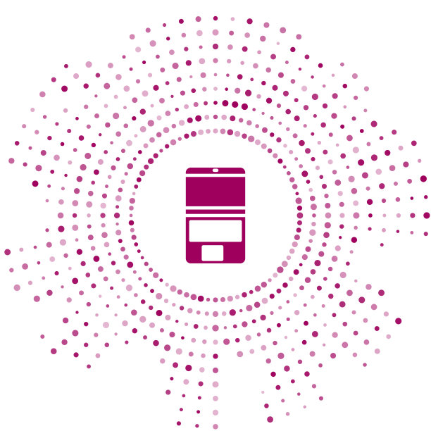 紫色笔记本电脑图标孤立在白色背景图片下载