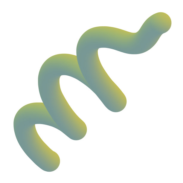 具有新潮渐变效果的3D流体元素。怀旧的90年代氛围。图片下载