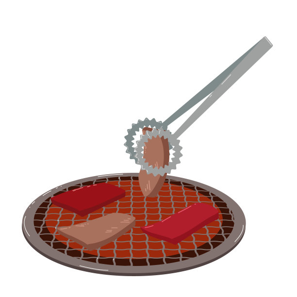 日式烧肉肝脏钳图片下载