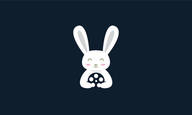 动物宠物兔子与电影可爱的标志图标图片下载