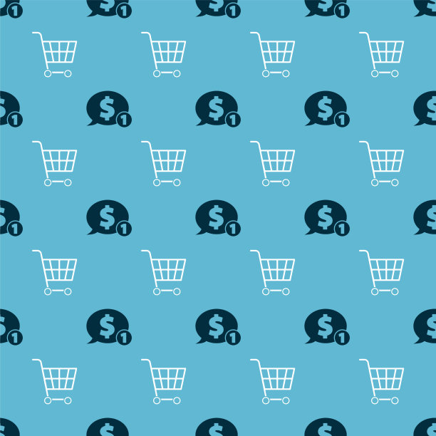 设置讲话气泡与美元和购物车上图片下载