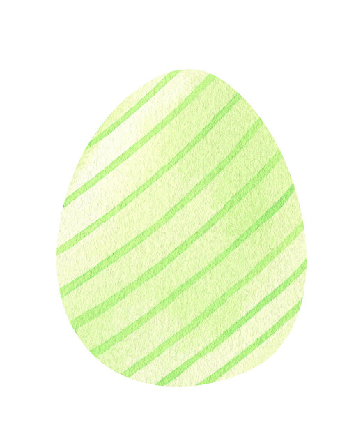 用绿色柔和的颜色条纹装饰复活节彩蛋图片下载