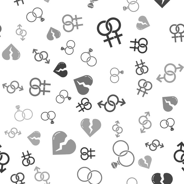 设定女性性别象征的结婚戒指为男性图片下载