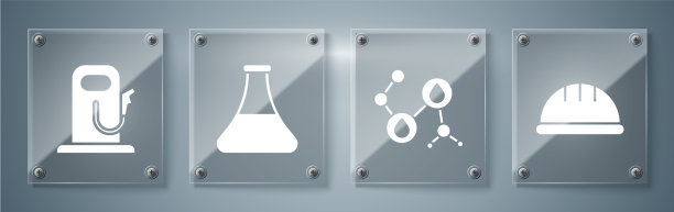 设置工人安全帽分子机油汽油图片下载