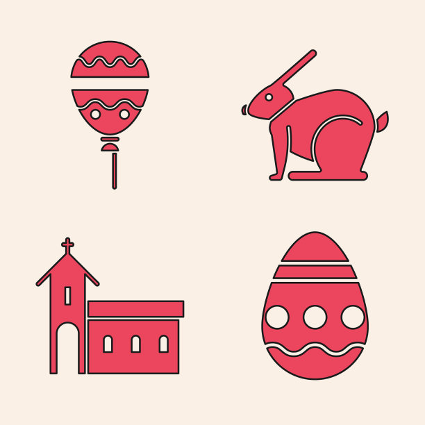 用丝带装饰复活节彩蛋气球图片下载